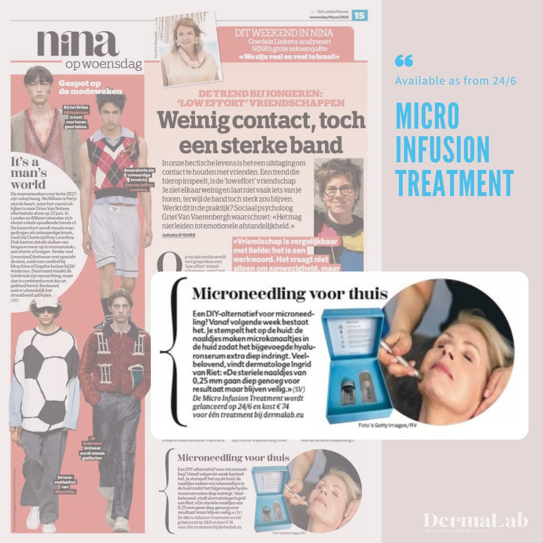 DermaLab Micro Infusion Treatment in de pers @ Nina!